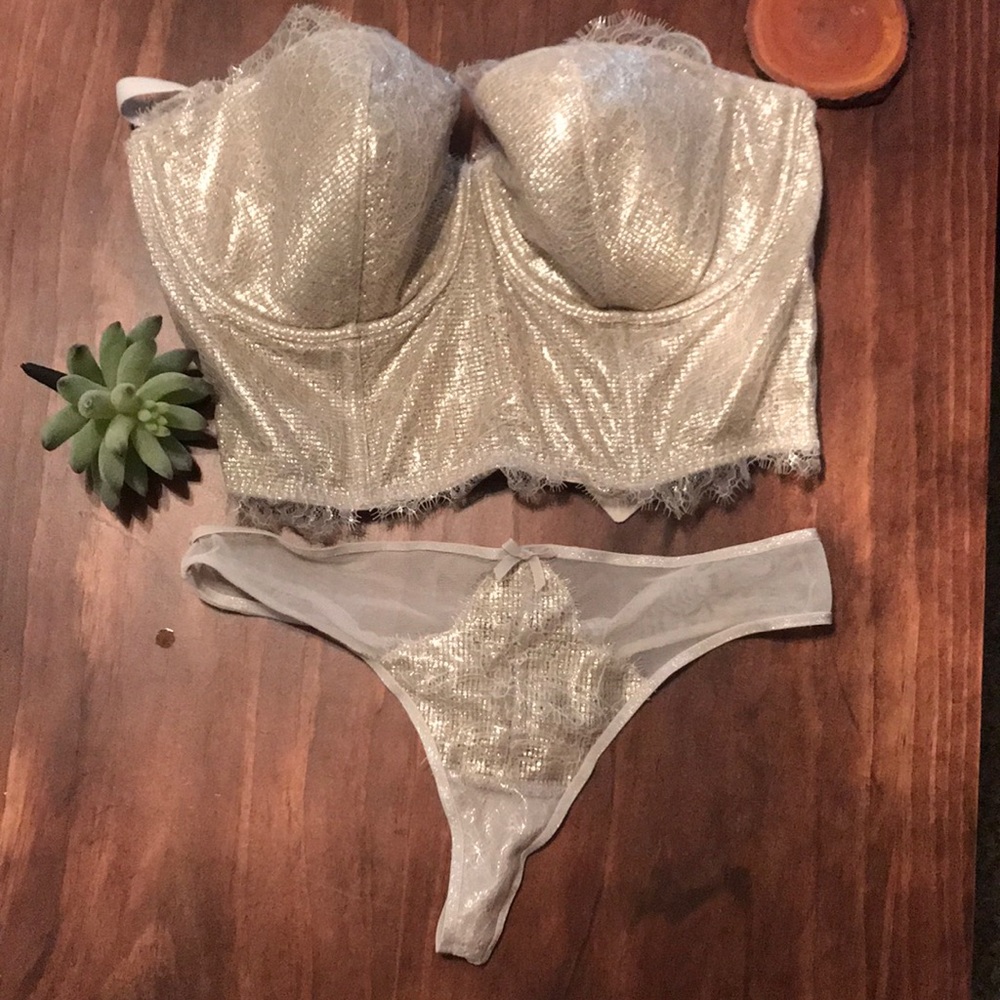 Shimmery Victoria’s Secret Lingerie Set